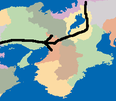 8月19日近畿の地図